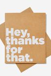 Thank You Card, HEY THANKS FOR THAT CRAFT - alternate image 1