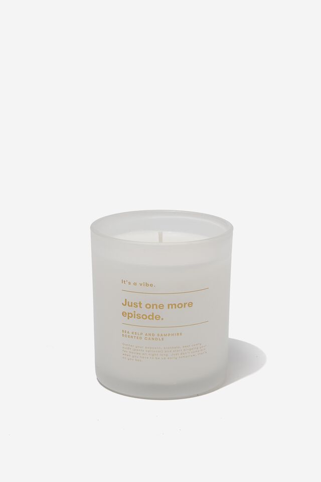 Its A Vibe Candle, WHITE ONE MORE EPISODE