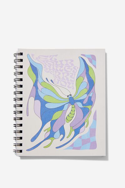 A5 Campus Notebook Recycled, WINGS CARRY YOU