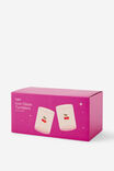 Set Of 2 Glass Icon Tumblers, CHERRY - example image 2