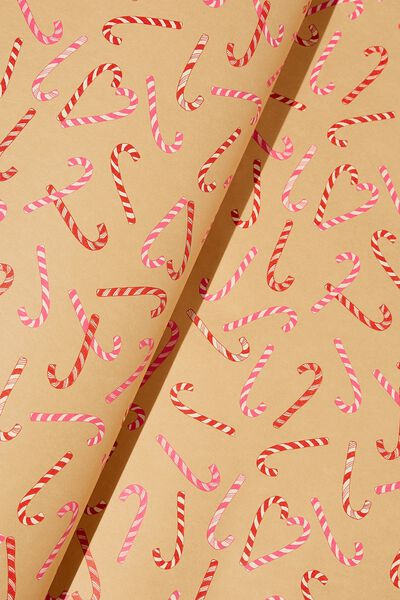 Christmas Wrapping Paper Roll, CRAFT CANDY CANES