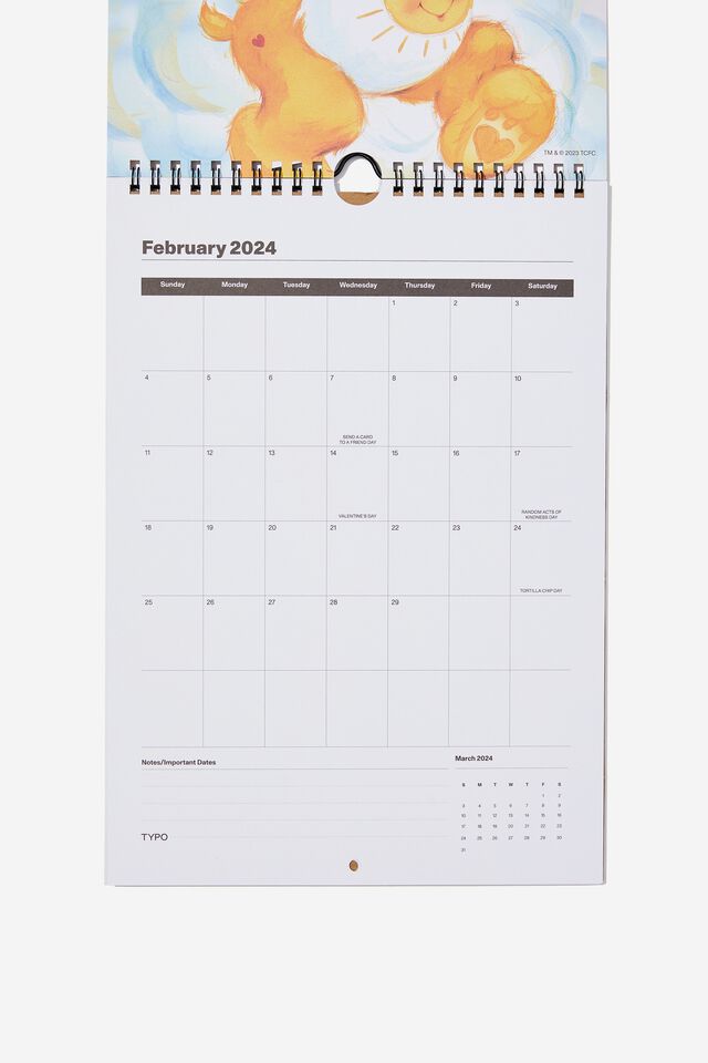 2024 Get A Date Calendar, LCN CLC CAREBEARS