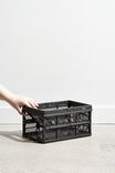 Small Foldable Storage Crate, BLACK - alternate image 1