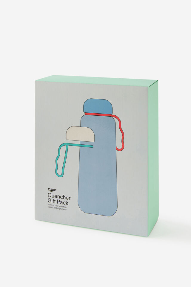 Quencher 450Ml Gift Pack, SILVER METALLIC / MULTI