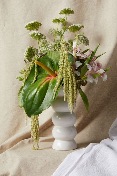 Shape Shifter Vase, BUBBLE TRUE WHITE