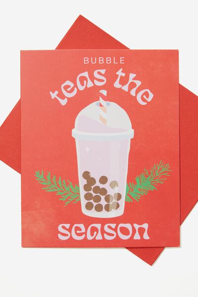 Christmas Card 2023, RG ASIA BUBBLE TEAS THE SEASON GREEN