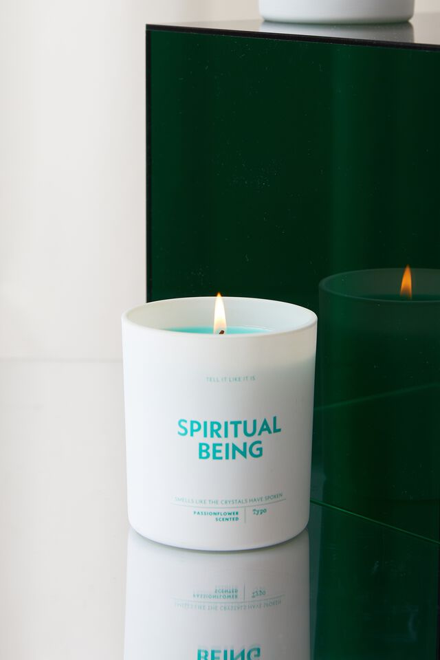 Tell It Like It Is Candle, TEAL BLUE SPIRITUAL BEING