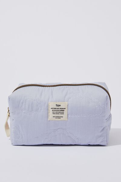 Florence Pencil Case, QUILTED ORCHID CLOUD