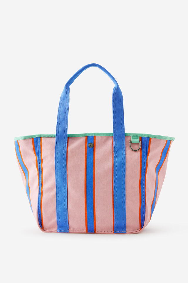 Flex Tote Large, SUMMER STRIPE PINK