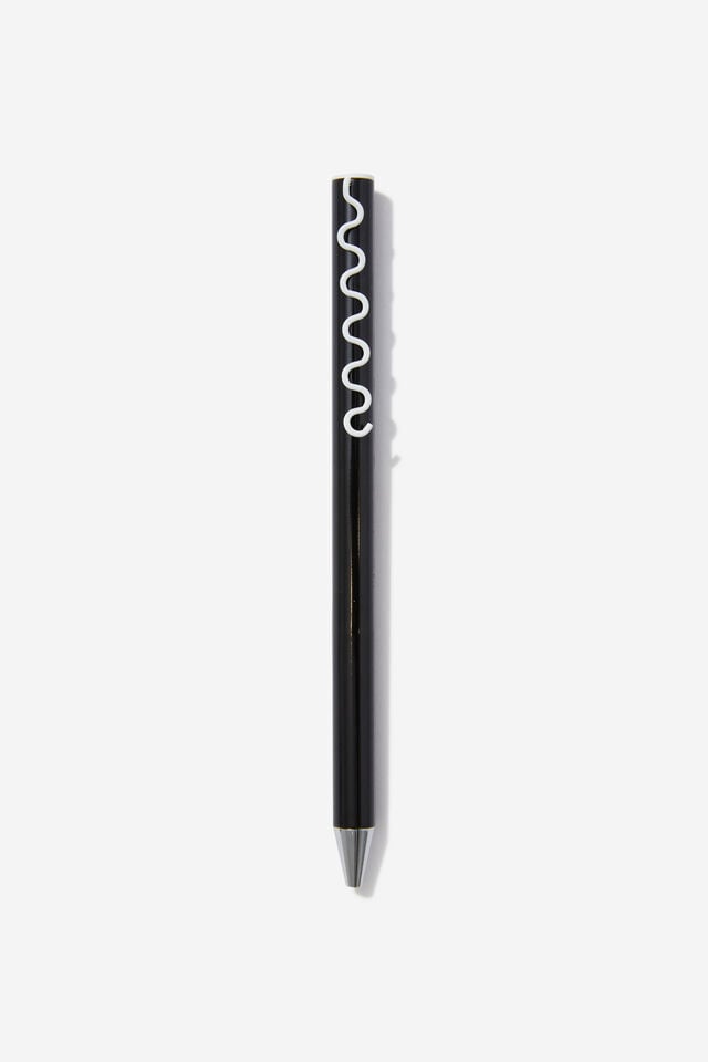 Squiggle Pen, BLACK AND WHITE