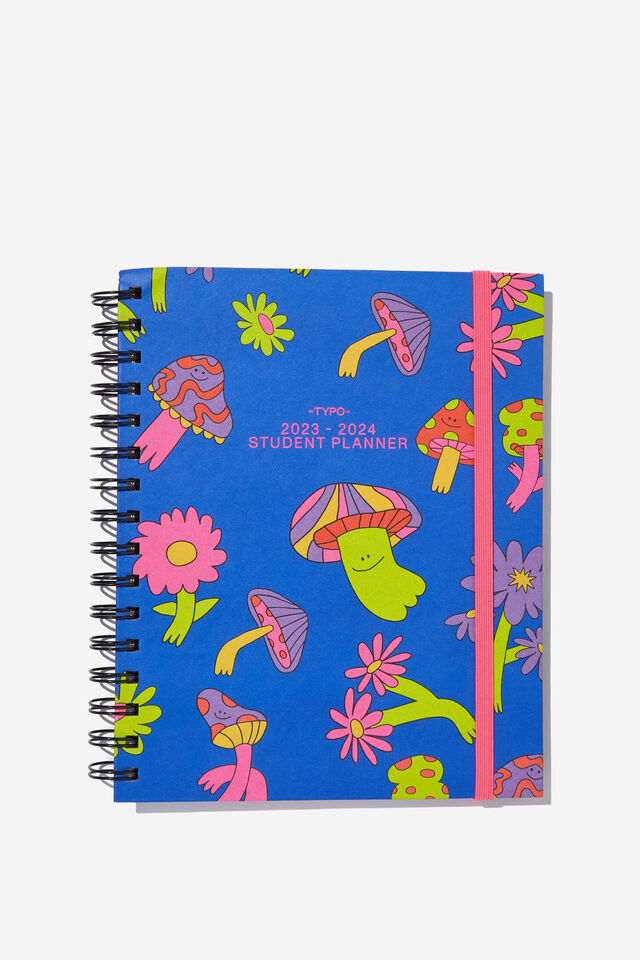 2023/24 Student Planner, MUSHROOM/DAISY YARDAGE NEON