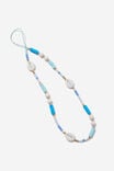 Carried Away Phone Charm Strap, NATURAL SHELL / BLUES - alternate image 1