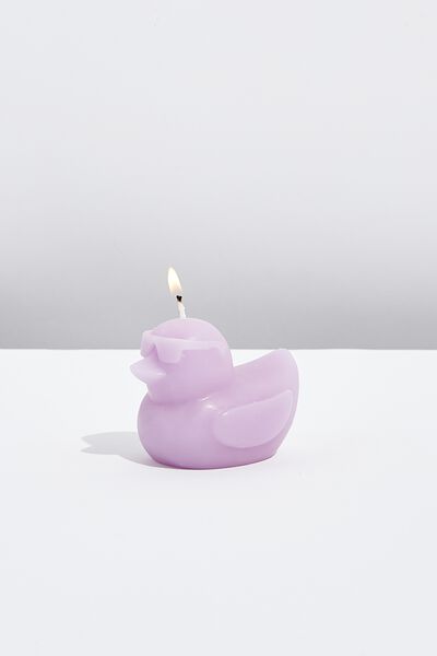 Mini Shaped Candle, LILAC DUCK
