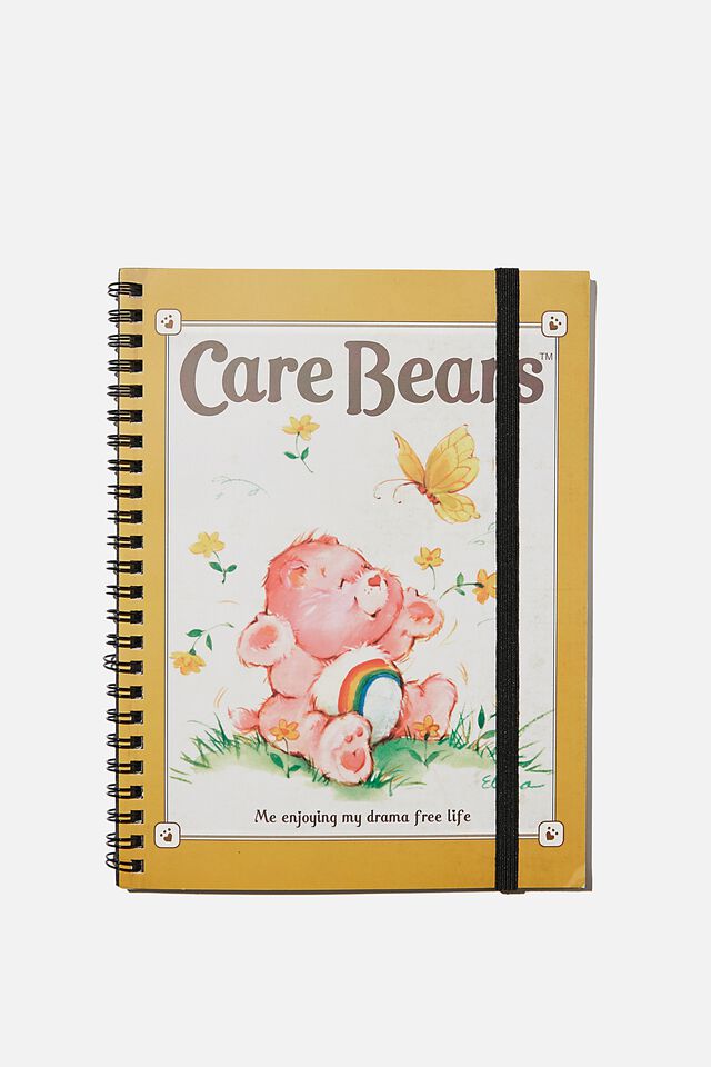 A5 Spinout Notebook, LCN CLC CARE BEARS DRAMA FREE LIFE