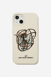 Basquiat Protective Case iPhone 13, LCN BSQ PLACEMENT/ECRU - alternate image 1