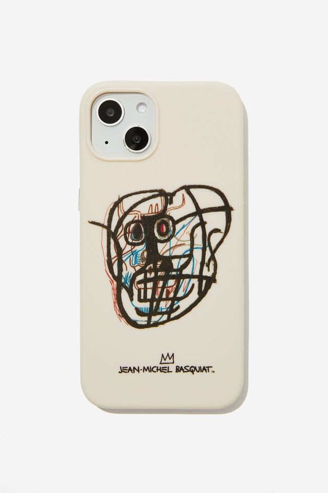 Basquiat Protective Case iPhone 13, LCN BSQ PLACEMENT/ECRU