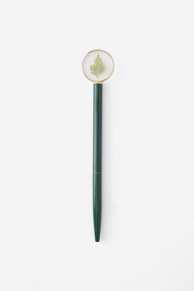 Trapped Flower Pen, HERITAGE GREEN