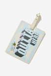 Off The Grid Luggage Tag, OUTTA HERE!!/ECRU - alternate image 1