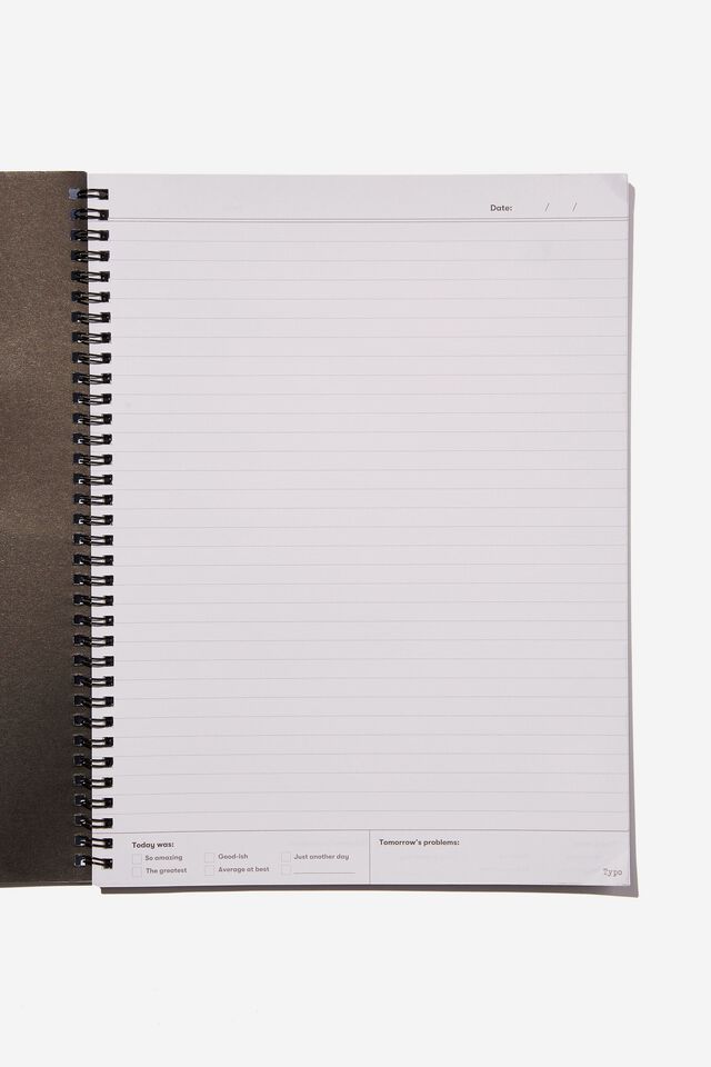 A4 Spinout Notebook Recycled, BLUE/BROWN CHILLER UNIVERSITY