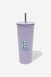 Metal Smoothie Cup, BE PRESENT LILAC - alternate image 1