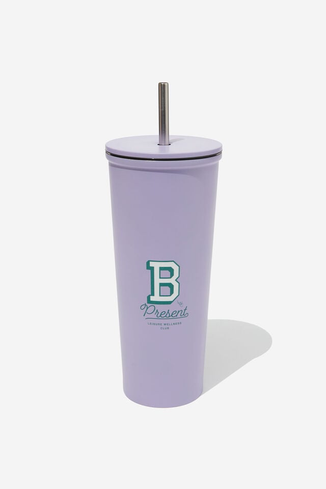 Metal Smoothie Cup, BE PRESENT LILAC