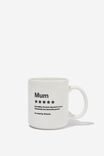Personalised Mum Mug, MUM AS VOTED BY WHITE - alternate image 1