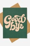 Goodbye Card, BASIL ORANGE GOODBYE - alternate image 1