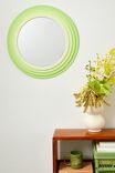 Shaped Wall Mirror, ROUND GREEN OMBRE - alternate image 2