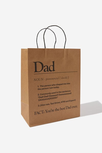Get Stuffed Gift Bag - Medium, DAD NOUN CRAFT