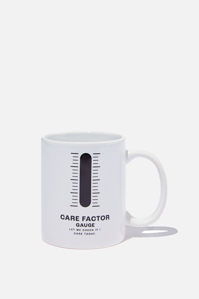 Heat Sensitive Mug, CARE FACTOR GAUGE