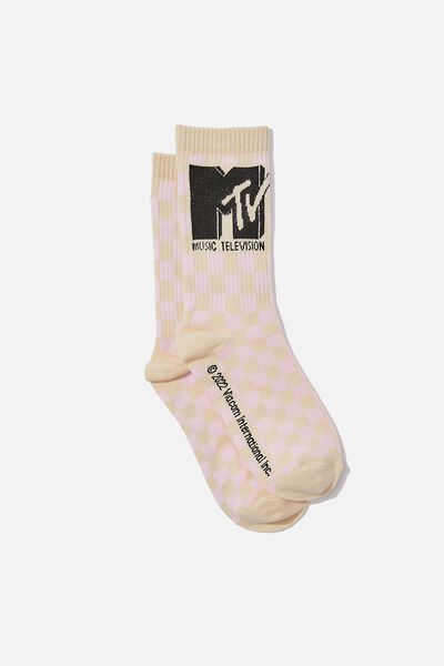 Socks, LCN MTV TUBE PINK CHECK