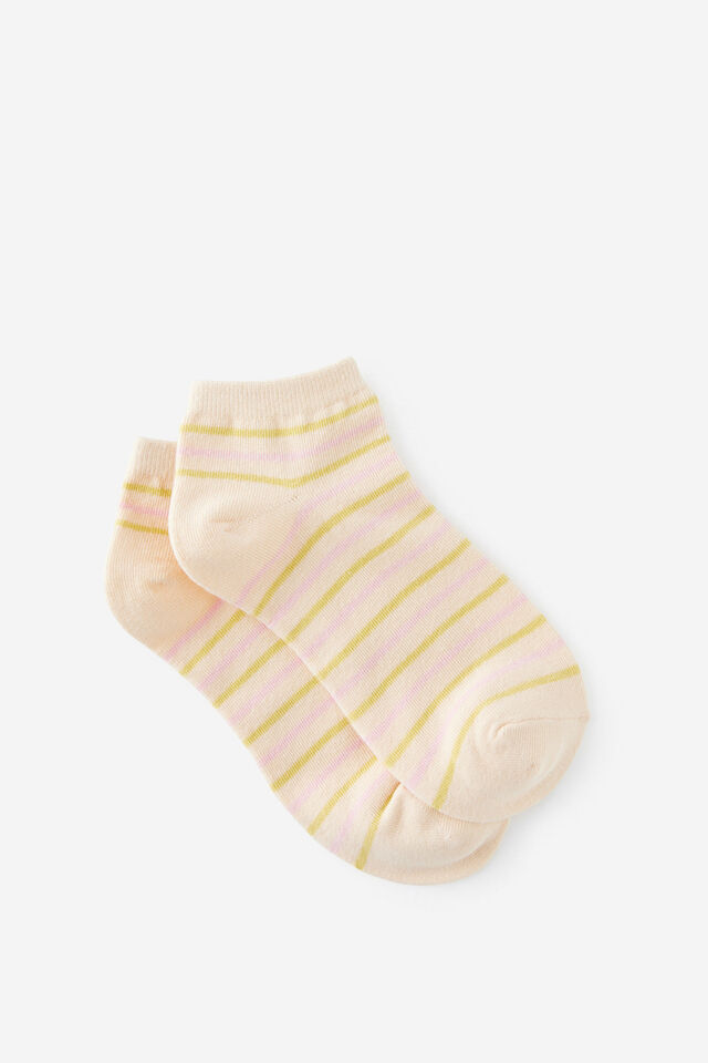 Ankle Socks 2 Packs, BUZZING BEE S/M