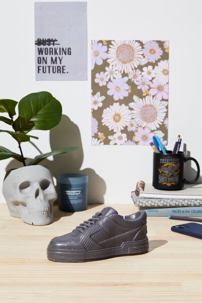 Shaped Sneaker Candle, COOL GREY