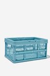 Small Foldable Storage Crate, DENIM BLUE - alternate image 4