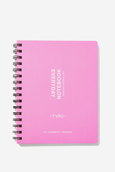 A5 Everyday Notebook, SIZZLE PINK