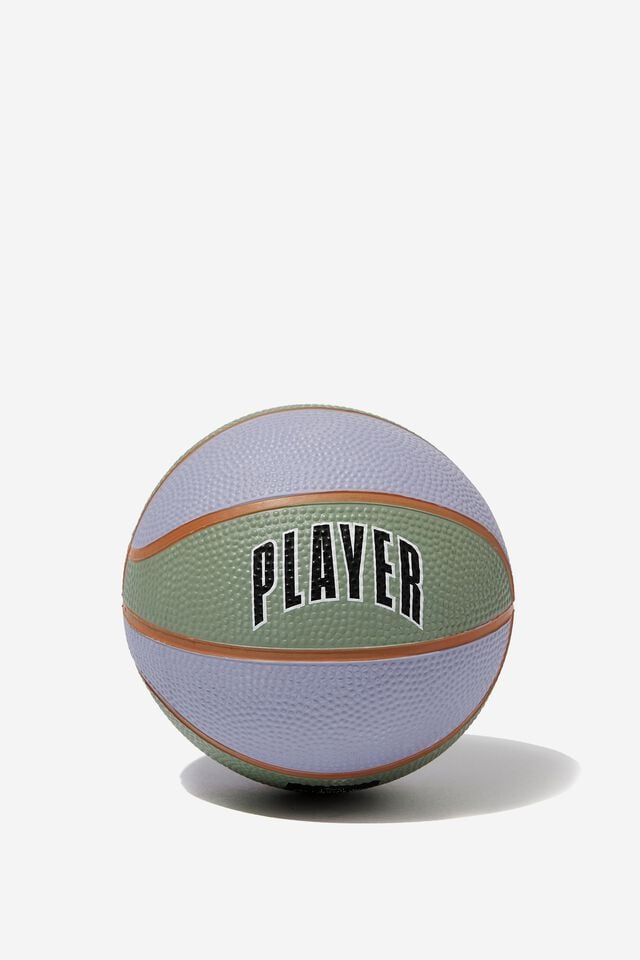 Mini Basketball Size 1, PLAYER PURPLE GREEN