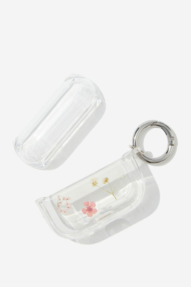 Earbud Case Pro, TRAPPED PINK MICRO FLOWER