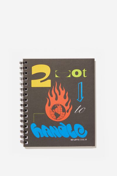 A5 Campus Notebook Recycled, EARTH 2 HOT TO HANDLE