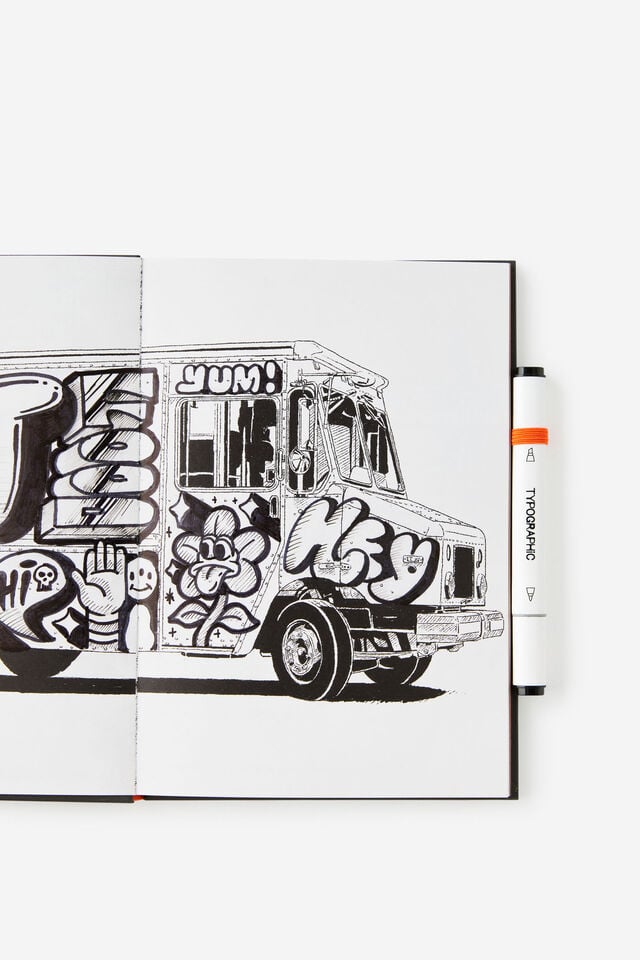 Premium B5 Activity Journal, STREET ART