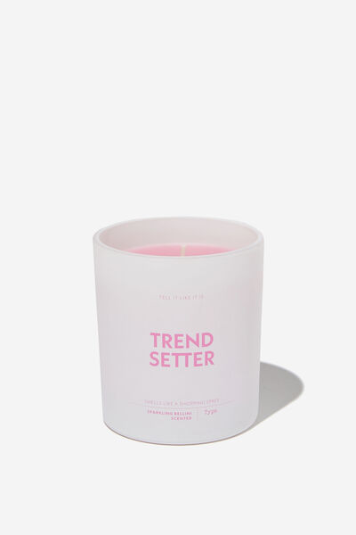 Tell It Like It Is Candle, NEON PINK TREND SETTER