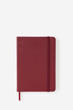 B6 Hard Lined Notetaker Notebook, CABERNET - example image 1