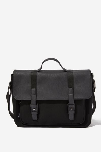 Arthur Satchel Crossbody Bag, BLACK