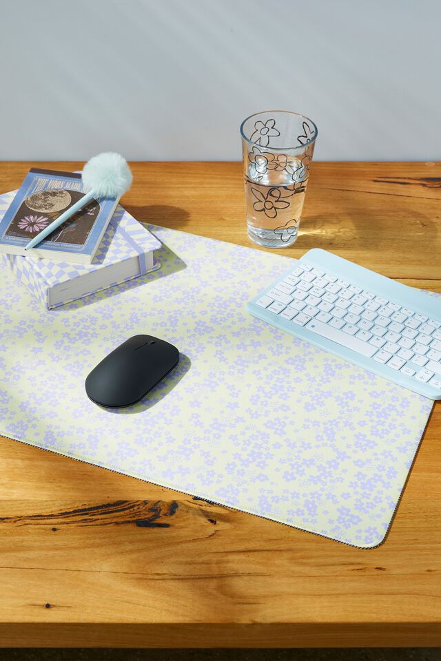 A2 Jumbo Mouse Pad, MESSY DITSY YELLOW