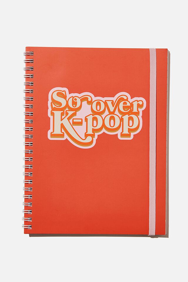 A5 Spinout Notebook Recycled, RETRO K=POP
