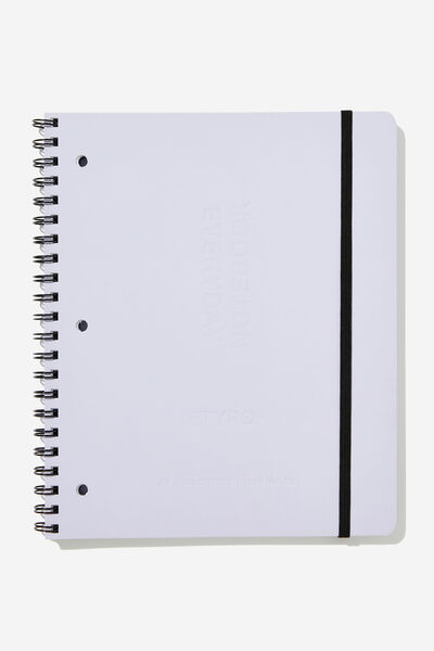 College Ruled Everyday Notebook, SOFT LILAC DEBOSSED