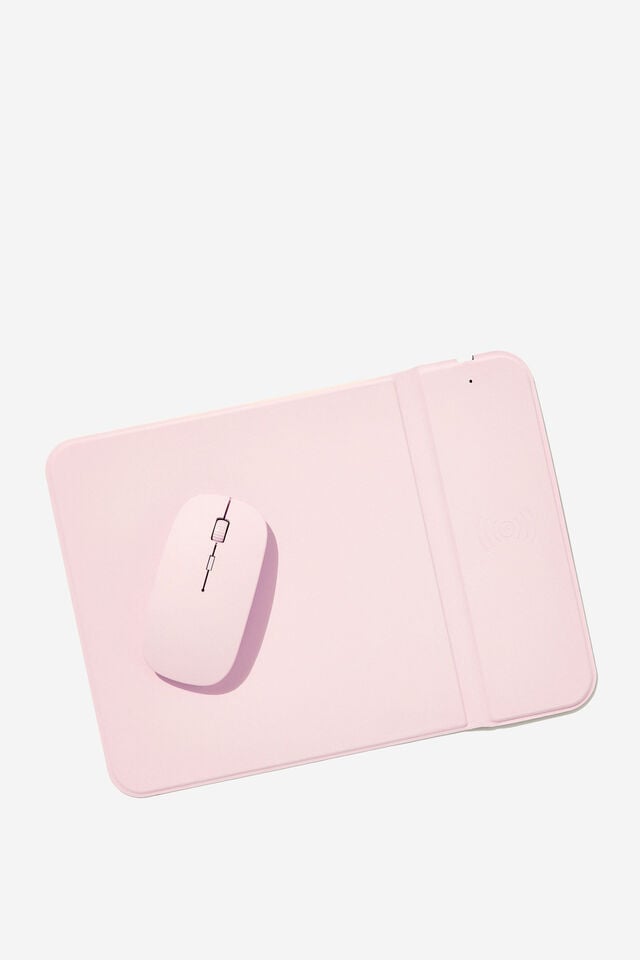 Wireless Charging Mouse Pad, BALLET BLUSH