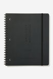 College Ruled Everyday Notebook, BLACK DEBOSSED - alternate image 1