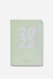 2022 A5 Weekly Buffalo Diary Personalised, SPRING MINT