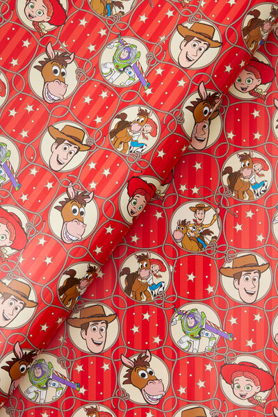 Christmas Wrapping Paper Roll, LCN DIS TOY STORY XMAS ROPE