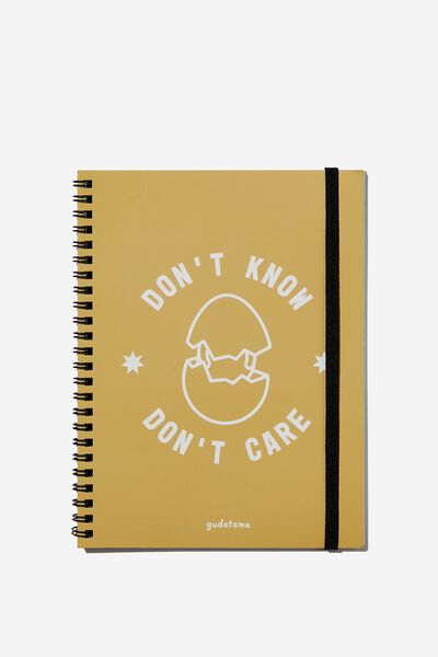 A5 Spinout Notebook Recycled, LCN SAN GU GUDETAMA DON’T KNOW DON’T CARE